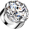 Titanium top round zirconia prong setting Internally Threaded