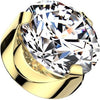 Titanium top round zirconia prong setting Internally Threaded