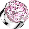 Titanium top round zirconia prong setting Internally Threaded