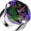 Titanium top round zirconia prong setting Internally Threaded