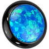 Titanium Top top round flat opal bezel setting Internally Threaded