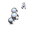 Titanium top 3 opal bezel setting Internally Threaded