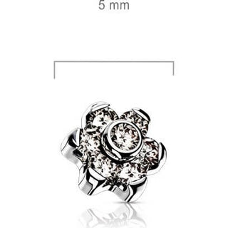Titanium Top top flower zirconia Internally Threaded