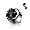 Titanium top zirconia bezel setting Internally Threaded