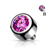 Titanium top zirconia bezel setting Internally Threaded
