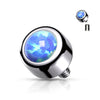 Titanium Top Opal Round Internally Threaded