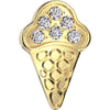 Titanium top ice cream cone Internally Threaded