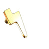 Titanium top lightening bolt flat Internally Threaded