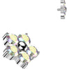 Titanium Top top 5 cubic zirconia flower Internally Threaded