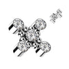 Titanium Top top cross zirconias and beaded balls Internally Threaded