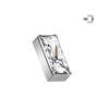 Titanium Top top rectangular zirconia Internally Threaded