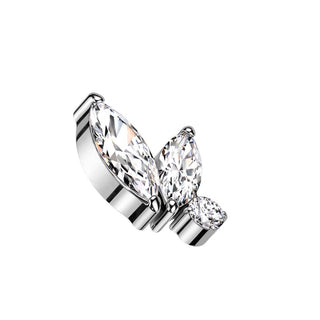 top 2 marquise zirconias Internally Threaded