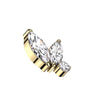top 2 marquise zirconias Internally Threaded
