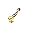 Base labret base flat black 3mm Push-In
