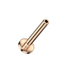 Base labret base flat black 3mm Push-In