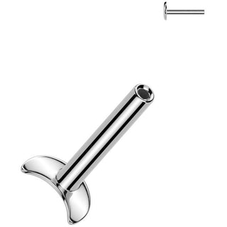 Tytan pręcik labret podstawa księżyc push-in