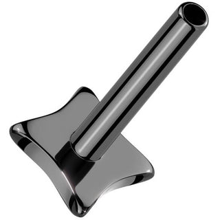 Titanium Base labret base flat diamond back Push-In