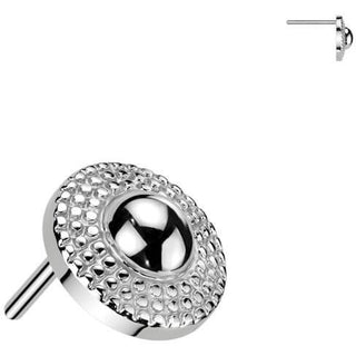 Oro 14 kt Superiore scudo Push-In