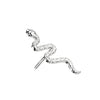 Or 14kt Embout Embout Serpent Enfoncer