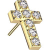 Top Croce Zirconi Push-In