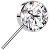 Titanium Top top zirconia bezel setting Push-In