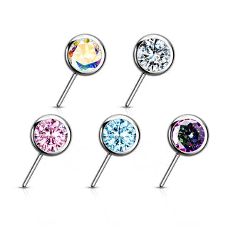 Titanio Superiore a sfera in zircone Push-In