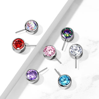 Titanio Superiore a sfera in zircone Push-In