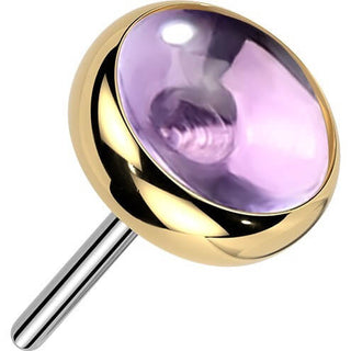 Top Top Semi-Precious Stone Push-In