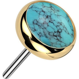 Top Top Semi-Precious Stone Push-In