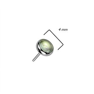 Top Top Semi-Precious Stone Push-In