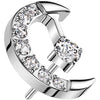 Titanium Top top moon zirconia Push-In