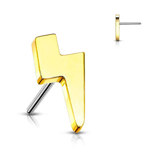Titanium Top top flat lightening bolt Push-In