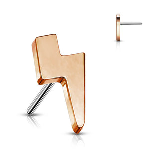 Titanium Top top flat lightening bolt Push-In
