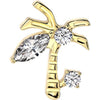 Titanium Top palm tree zirconia Push-In