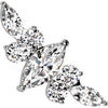 Titanium Top top zirconia marquise cut Push-In