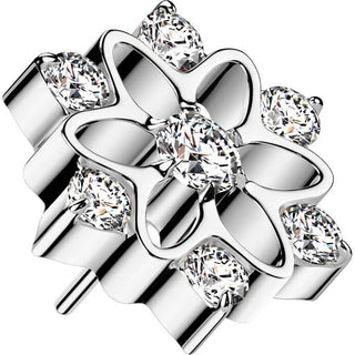 Titanium Top flower zirconia Push-In