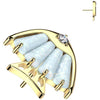 Titanio Superiore pesce zirconi Push-In