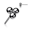 Titanium Top Trinity Balls Cluster Push-In
