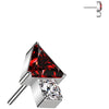 Titanio Superiore triangolo freccia zirconi Push-In