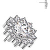 Titanio Superiore fiore zirconi Push-In
