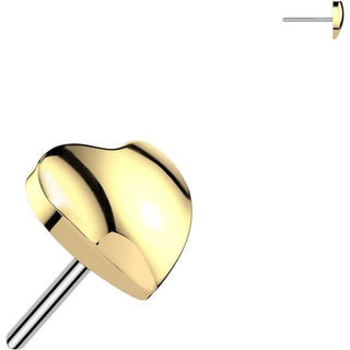 Titanium Top top heart Push-In