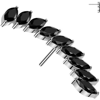 Titanium Top top long curved zirconias Push-In