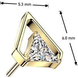 Titanium Top top triangle zirconia Push-In
