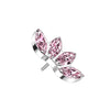 Titanium top marquise cut zirconias Push-In