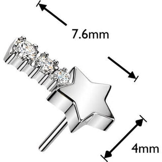 Titanium Top top star zirconia Push-In