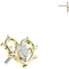 Titanium Top top heart zirconia Push-In