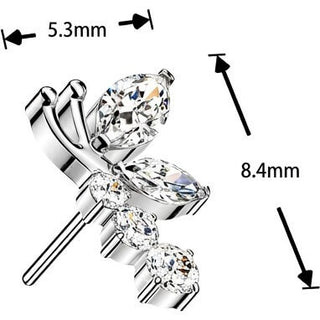 Titanium Top top zirconia dragonfly Push-In