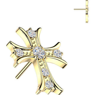 Titanium Top top zirconia celtic cross Push-In