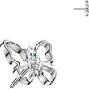 Titanium Top top marquise zirconia hollow butterfly Push-In