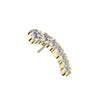 Titane Embout Embout Zircone Arquée Enfoncer